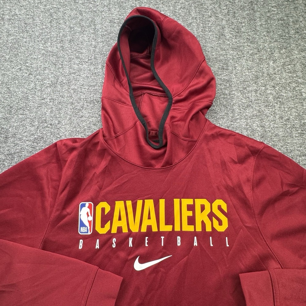 Nike Cleveland Cavaliers Dri Fit Hoodie Men's Sz‎ M Center Swoosh Engineered